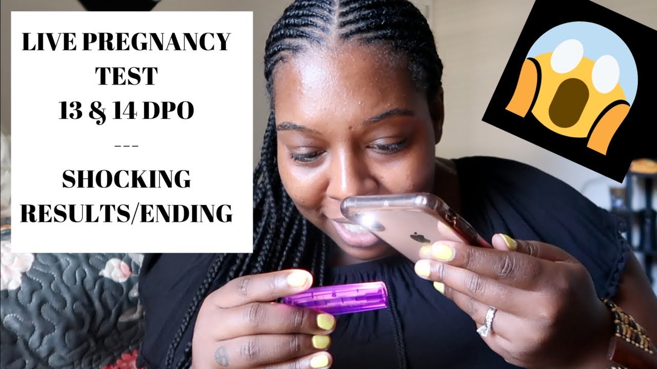 *Shocking Ending* LIVE PREGNANCY TEST | 13 & 14 DPO | TTC RAINBOW BABY #1 | CYCLE #2