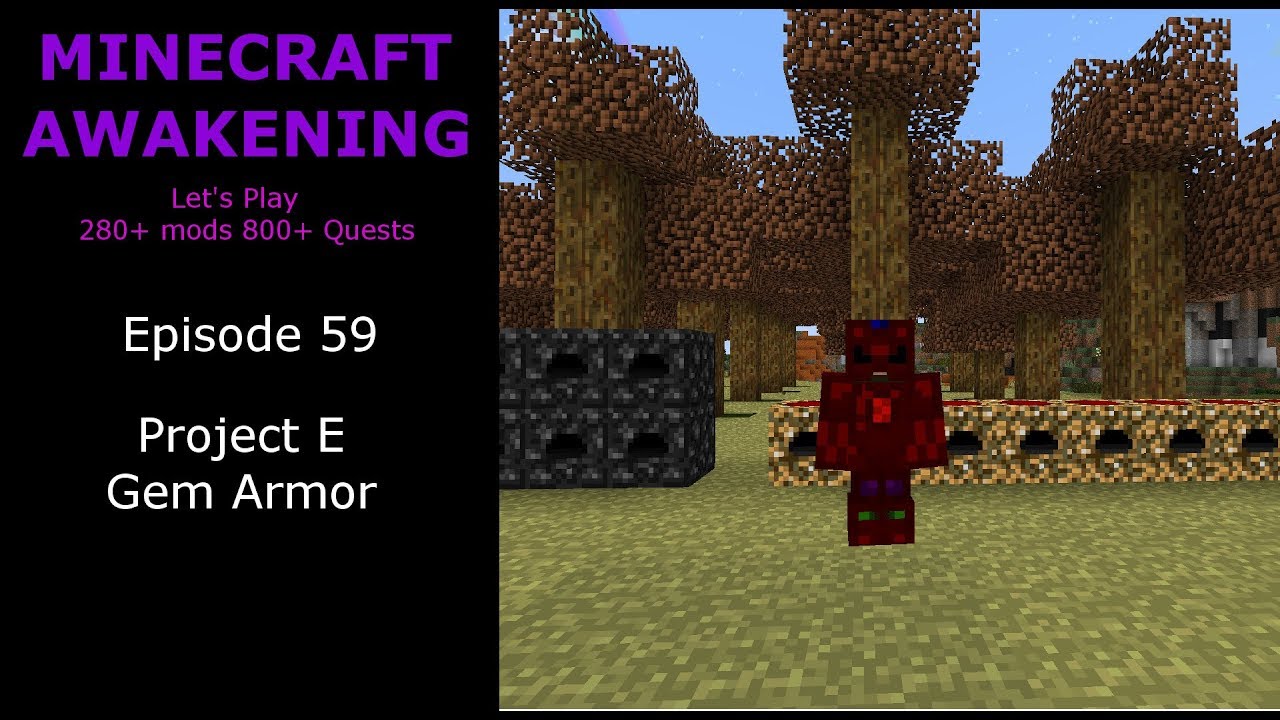 Minecraft Awakening Eph59 Project E Gem Armor