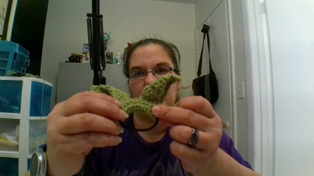 Crochet (Disney) (Star Wars inspired) Yoda Hair ties