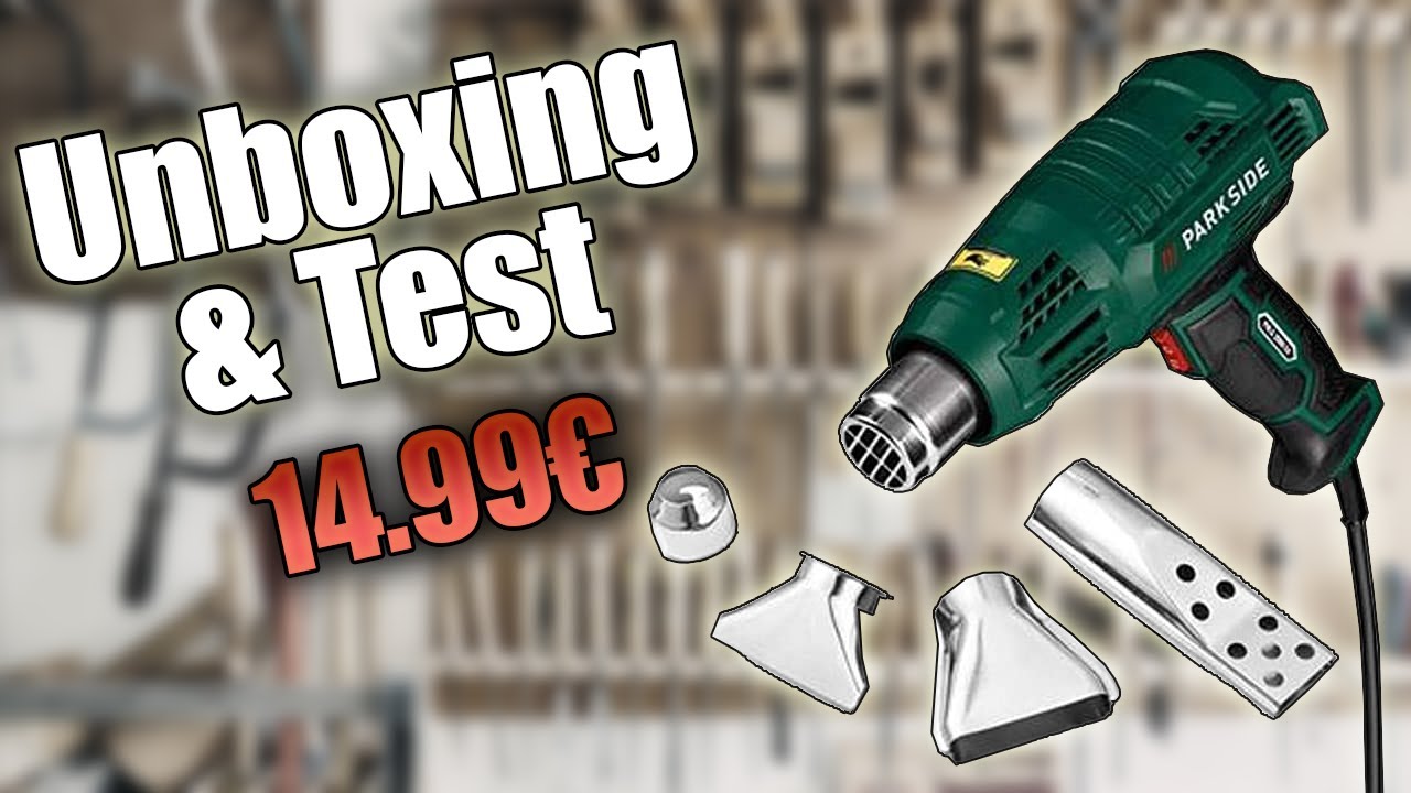 Décapeur thermique Parkside PHLG 2000 F5  14.99€ - Unboxing & Test