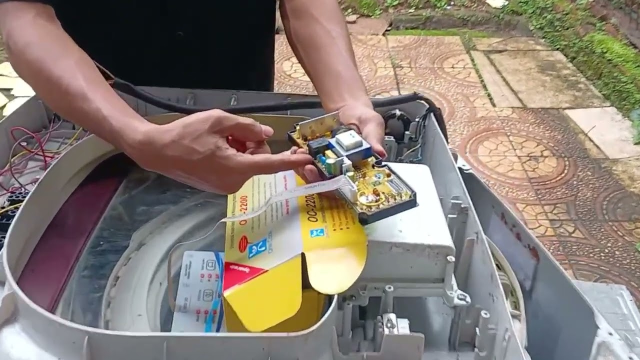 Ganti modul multi mesin cuci Aqua