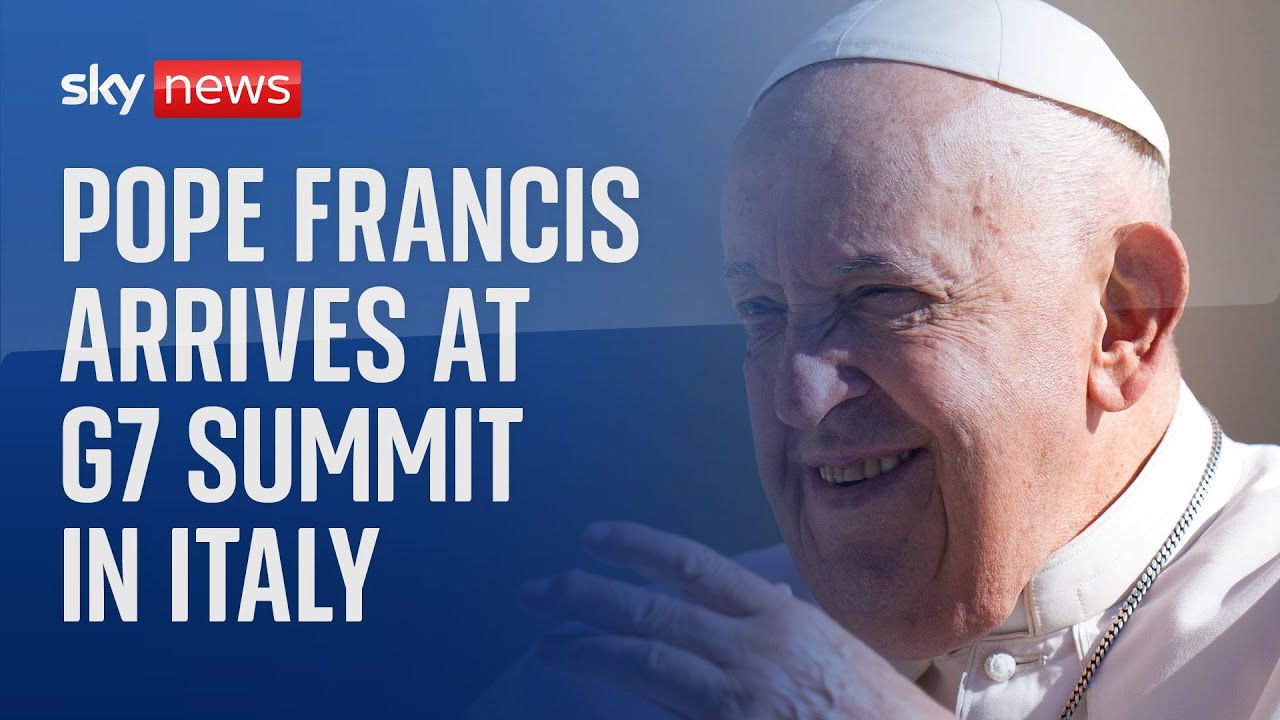 Pope Francis arrives at G7 summit in Italy