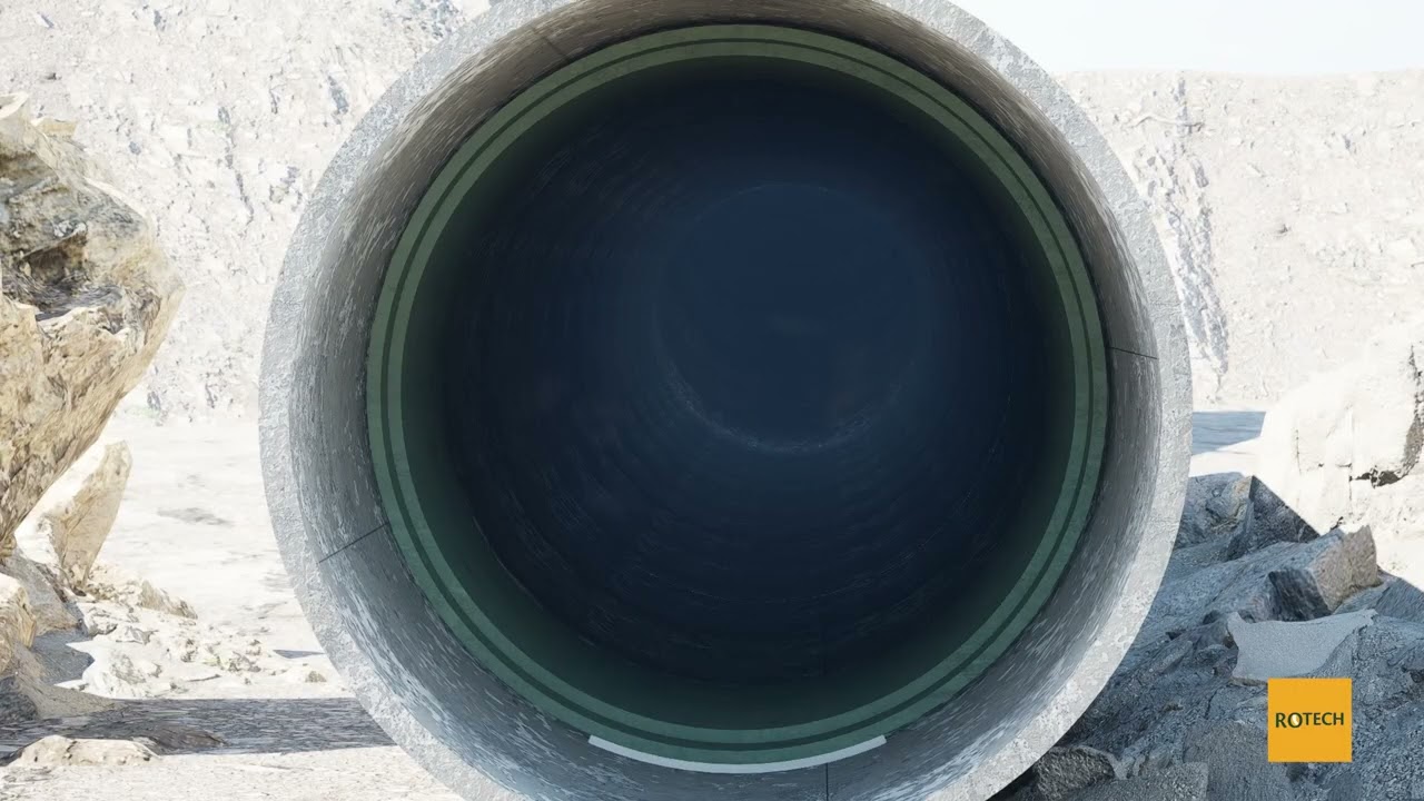 Relining in tubi PRFV DN 2700: progetto in 3d