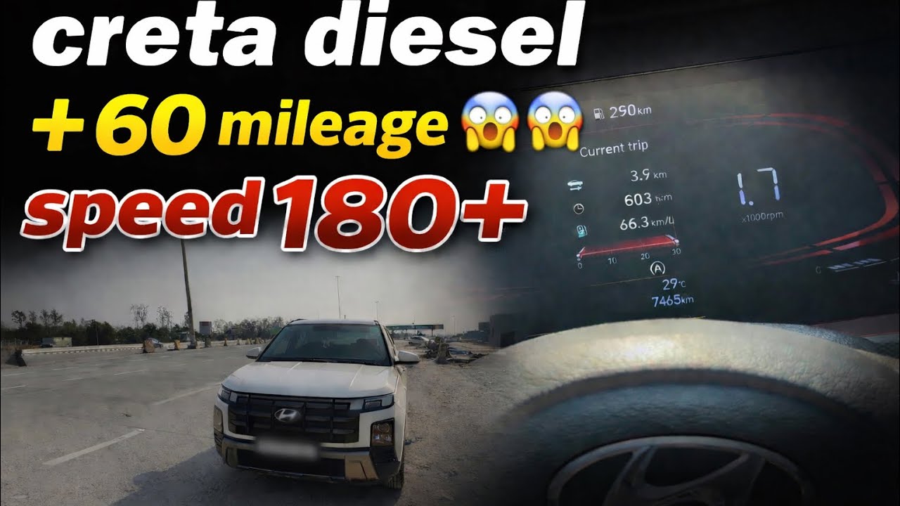 60+ mileage || Creta diesel ⛽️😨 || test on dehra dun - delhi expressway 🔥