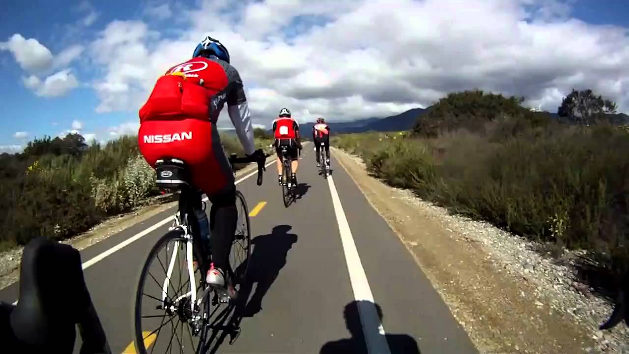 Road Cycling in California - Upper San Gabriel River Bike Trail - GoPro HD