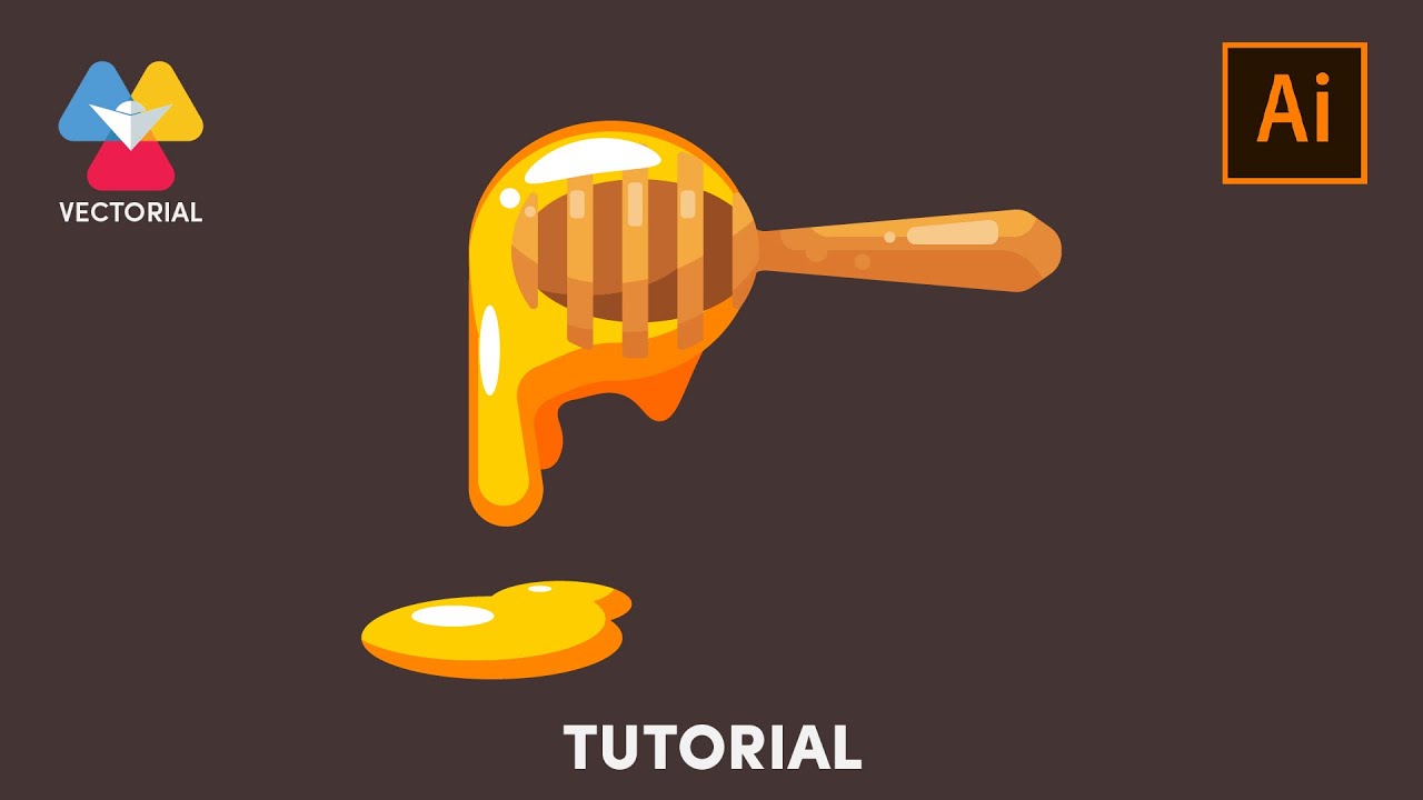 Honey Dripper stick tutorial in Adobe Illustrator