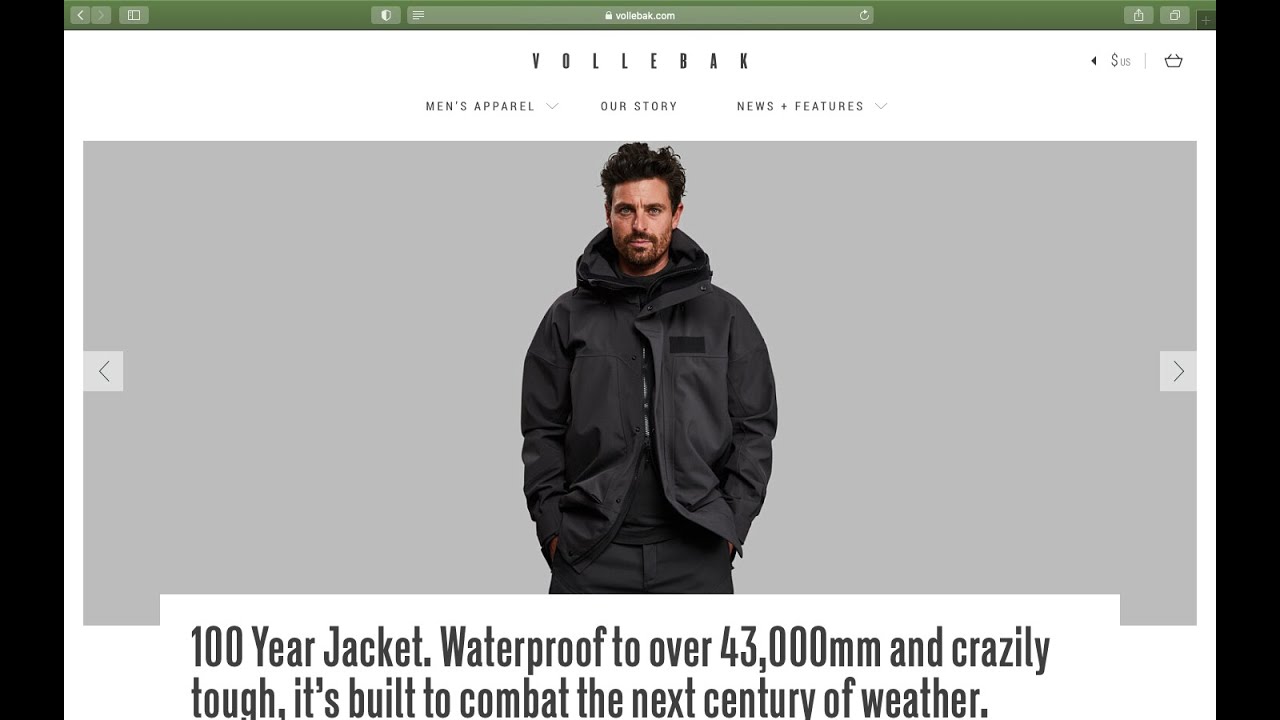 Vollebak  100yr Jacket  The Ultimate all weather Jacket!!!!!! Survival Techwear