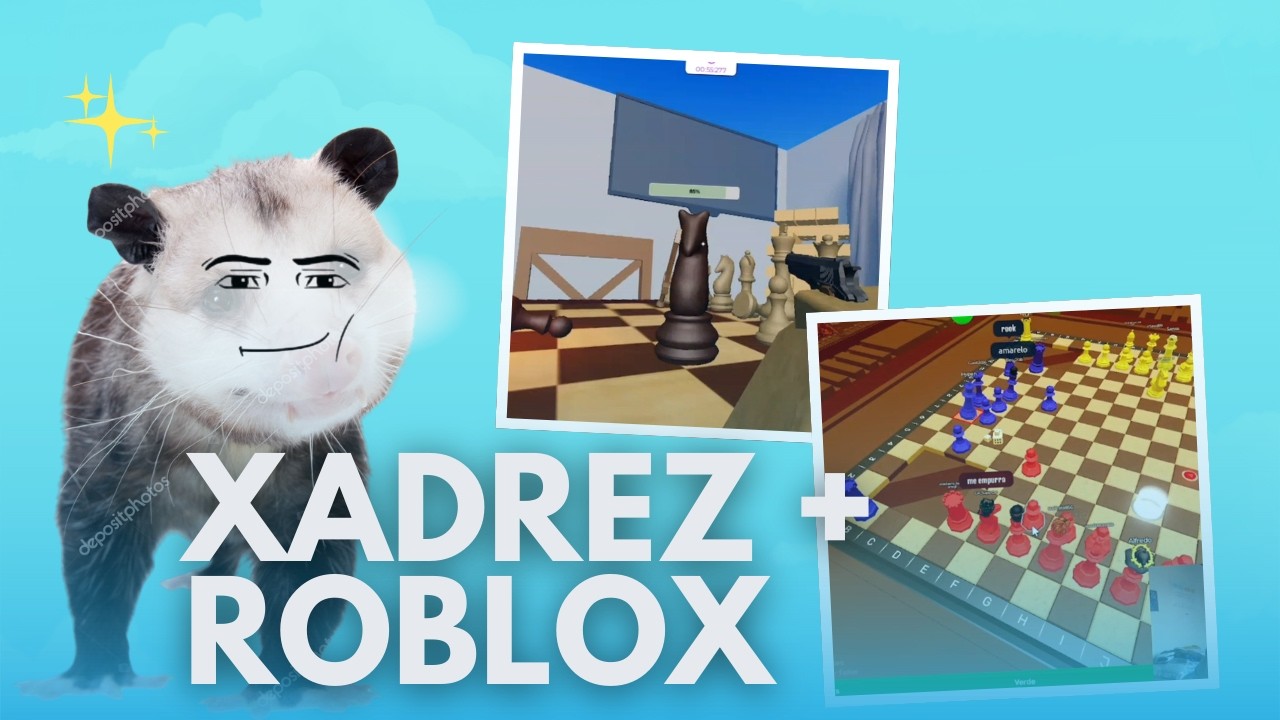 EU JOGUEI XADREZ NO ROBLOX!