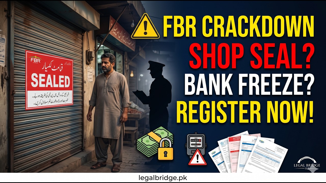 FBR Crackdown 2026: Small Shopkeepers Must Register Now | Bank Freeze & Shop Sealing Risk