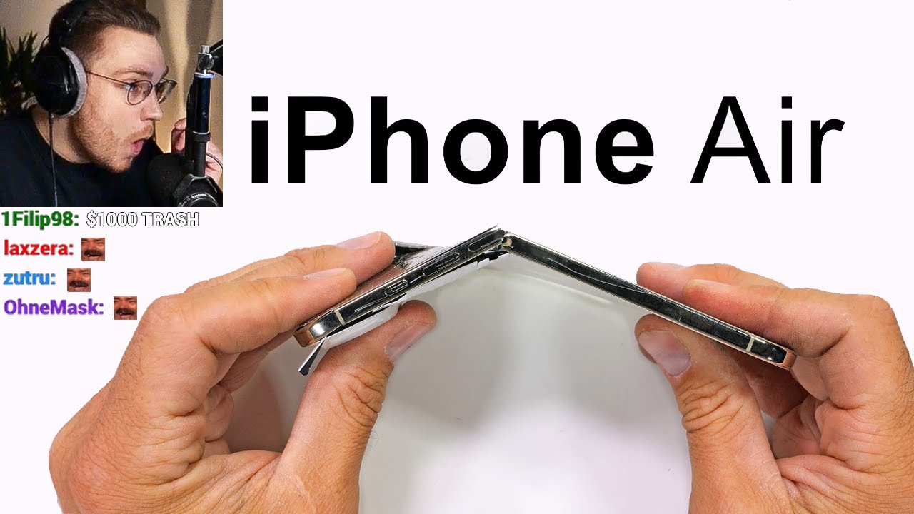 ohnepixel shocked by iPhone Air's durability test