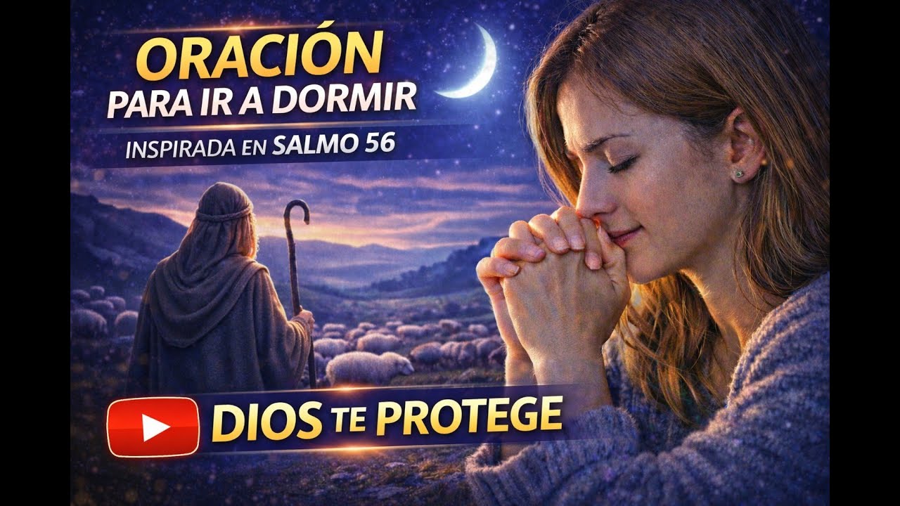 ABANDONATE ESTA NOCHE A DIOS |Oración para ir a dormir Salmo 56