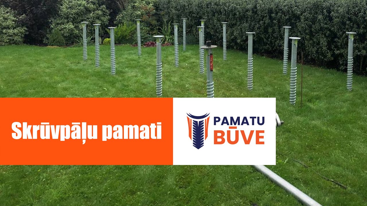 Skrūvpāļu pamati būvēm