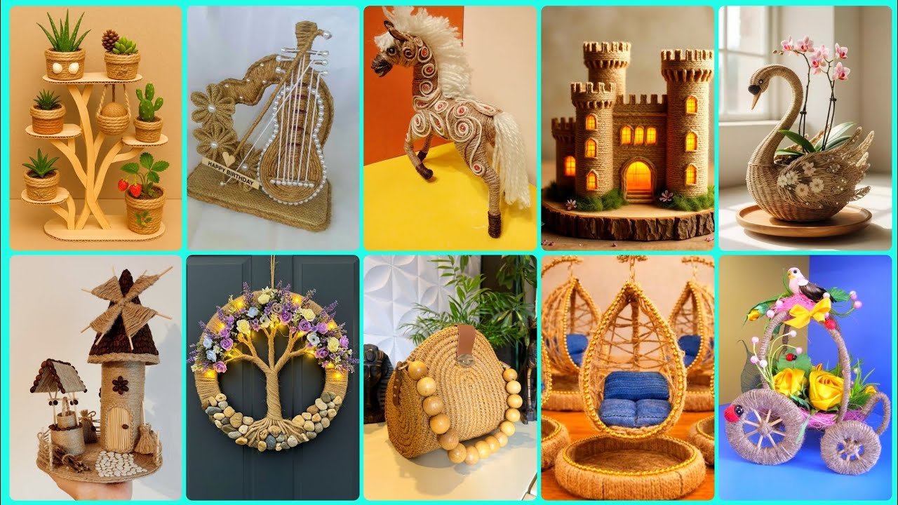 Most Satisfying Jute Craft Creation Viral Jute Home Decor Ideas 2026 |Creative & Easy Handmade Craft