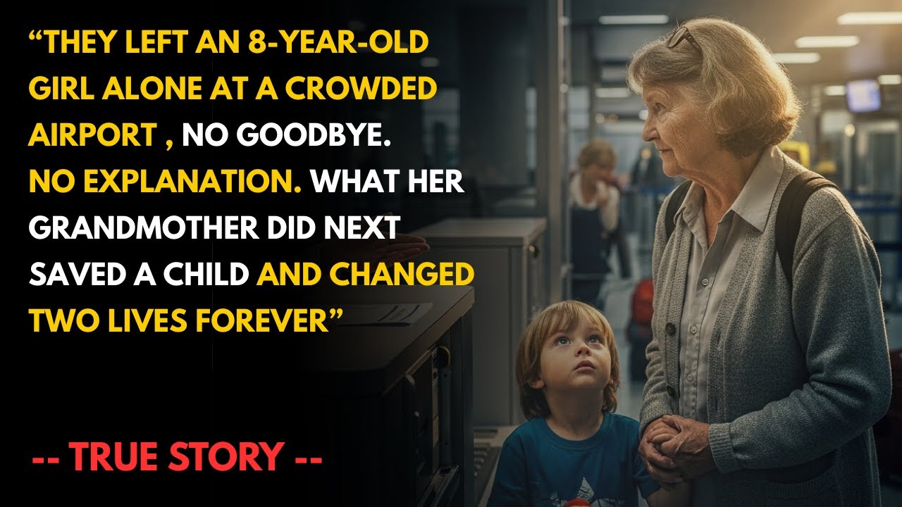 “When I Saw My 8-Year-Old Granddaughter Alone at the Airport | A Grandmother’s Heartbreaking Story”