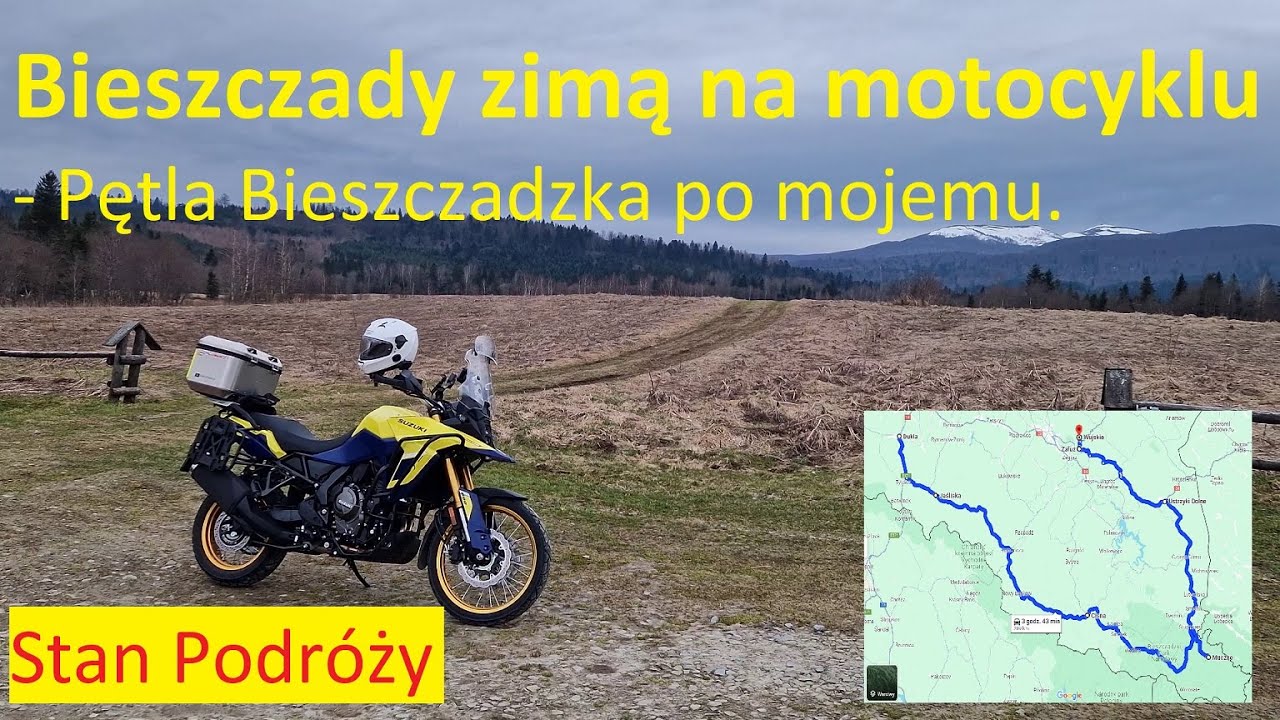 Bieszczady na motocyklu, w zimie. Duża Pętla po mojemu!