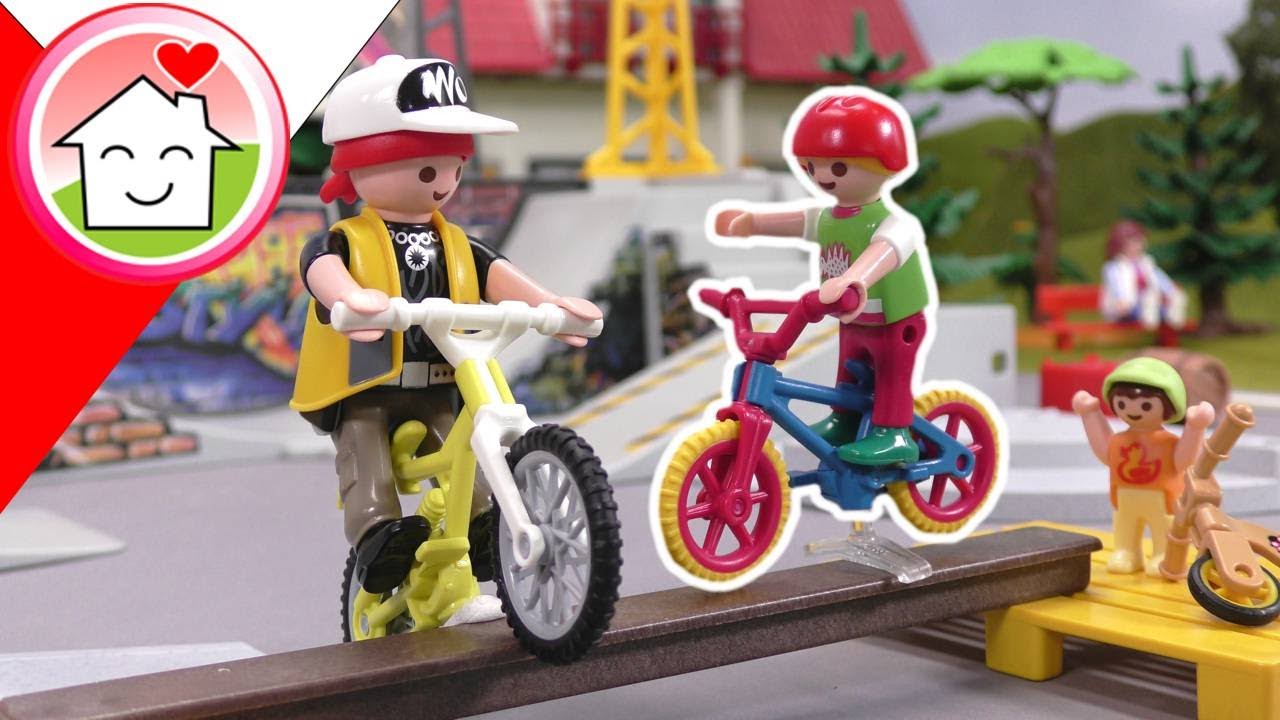 Playmobil po polsku Rowerowy tor przeszk&oacute;d - Rodzina Hauser