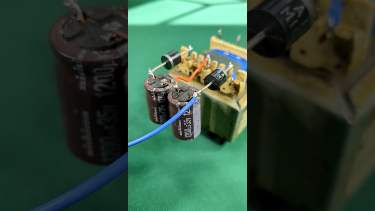 How to make dual power supply | Diy voltage doublers circuit | Convert Ac to Dc #shorts #diy