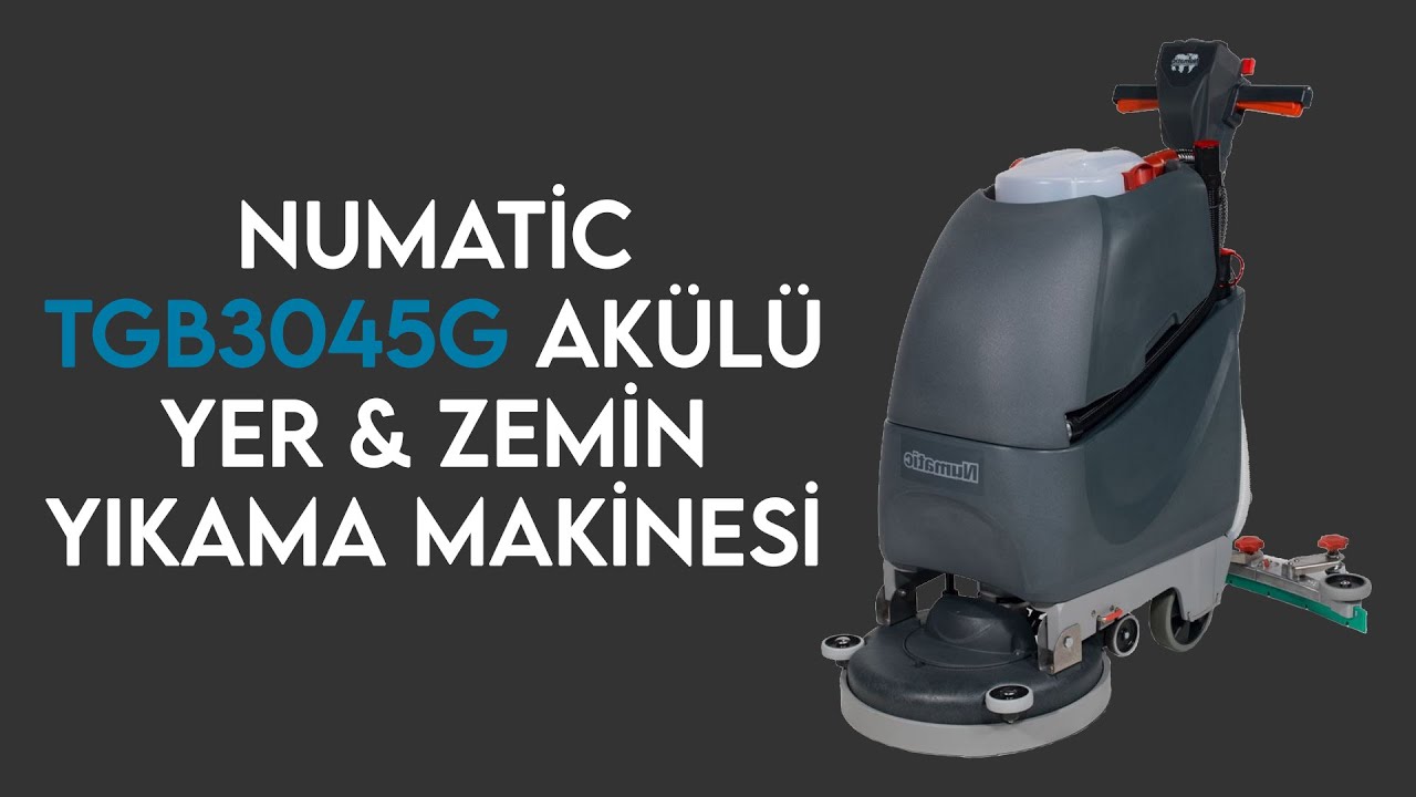 Akülü Yer ve Zemin Yıkama Makinesi | Numatic TGB3045G