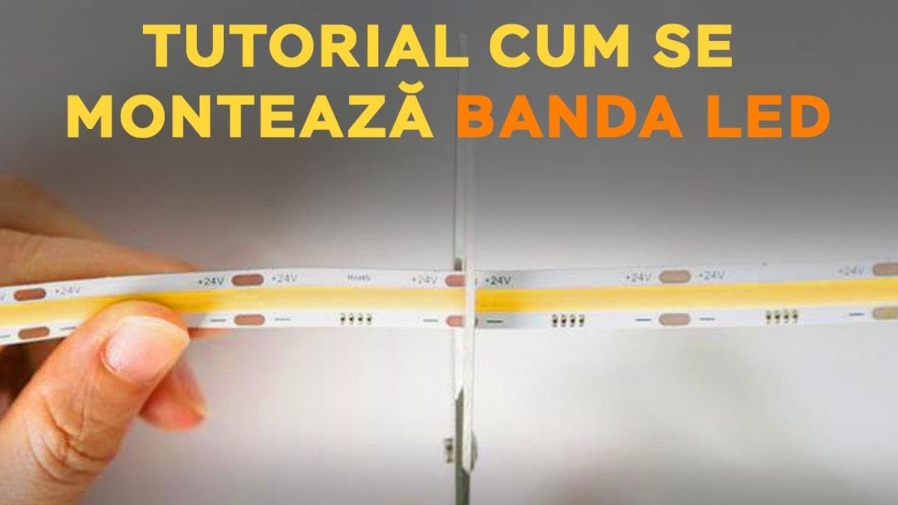 Tutorial Cum Montezi o Banda LED COB intr-un Profil Shadow Gap