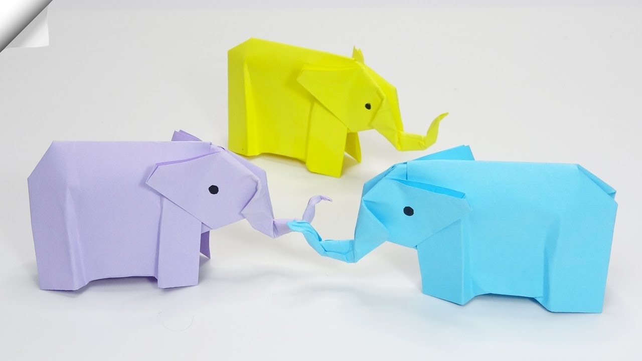 Elephant paper TOYS | Easy paper crafts | Origami elephant