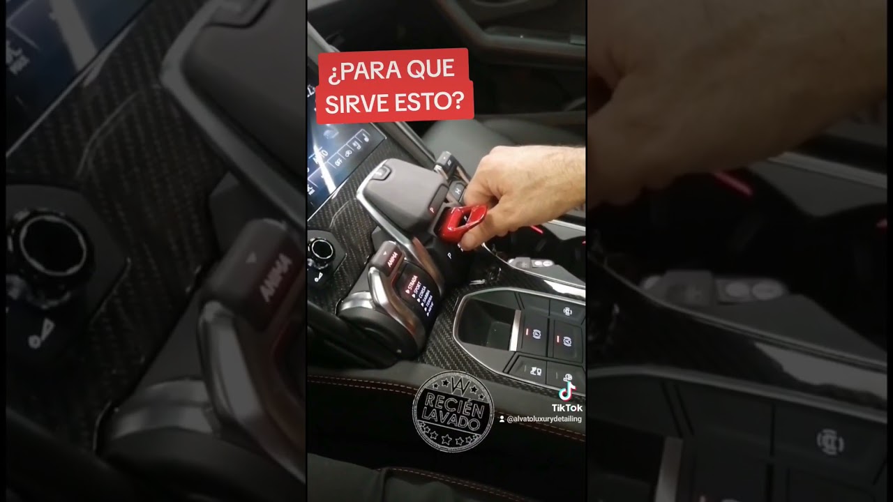 &iquest;Para que sirve esto rojo del coche? ⁉️ #tiktok #carwash #detailing #coche