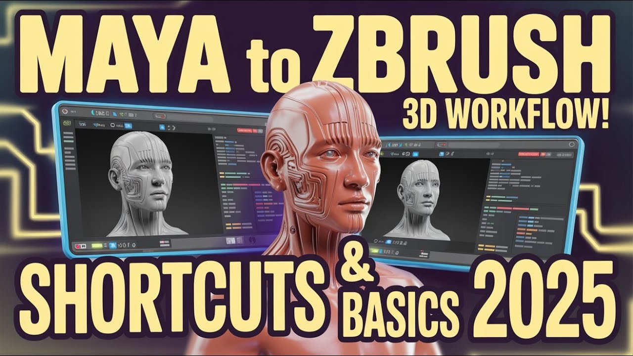 Kickstart Your 3D Journey: Maya to ZBrush Workflow, Shortcuts & Basics (2025 Guide)