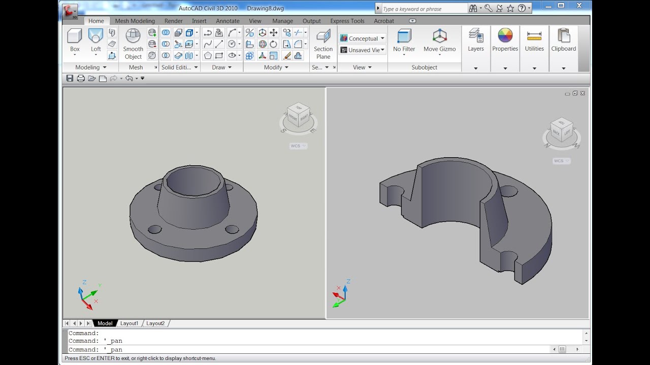 AUTOCAD 3D, how to drawing 3 inch, class 150 welding neck Flange, autocad | rvmags