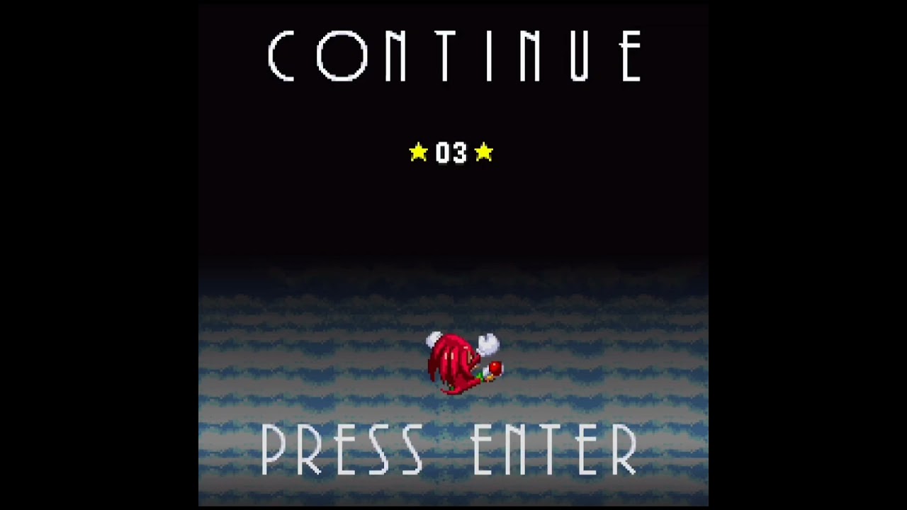 Continue | Knuckles.exe: The Emerald's Curse 