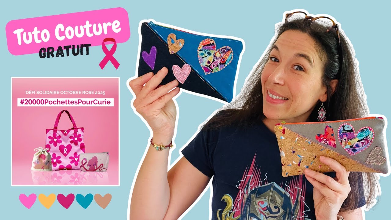 Coudre une pochette pour une belle cause #20000pochettespourcurie