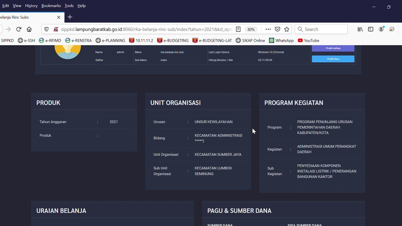 Cara entry Rincian RKA di Aplikasi SIPPKD Versi 2