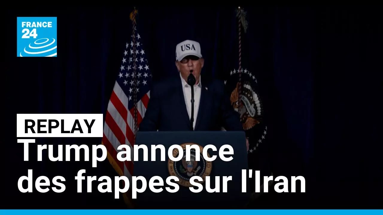 REPLAY - Discours de Donald Trump annonçant les frappes américaines sur l'Iran • FRANCE 24