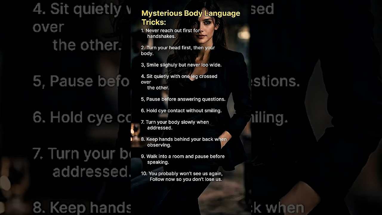 “10 Mysterious Body Language Tricks That Make People Respect You 😲”