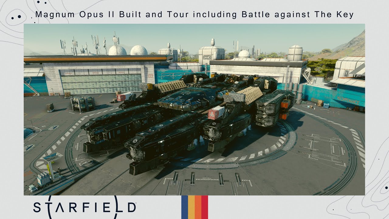 Starfield - Magnum Opus II Built and Tour including Battle against The Key