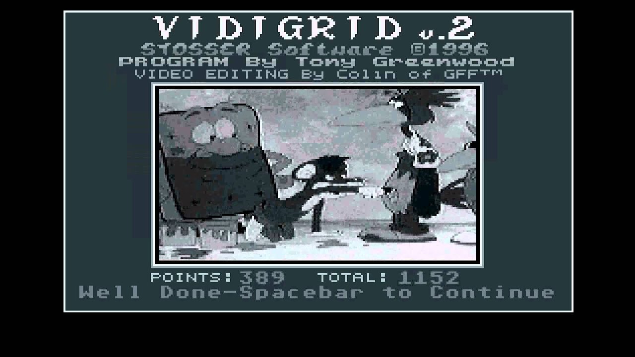 ATARI ST Vidigrid v2 VIDEO PUZZLE Stosser Softwa 1996 STOS PD VIDI ST GRID VIDEO STAR FANTASTIC IDEA