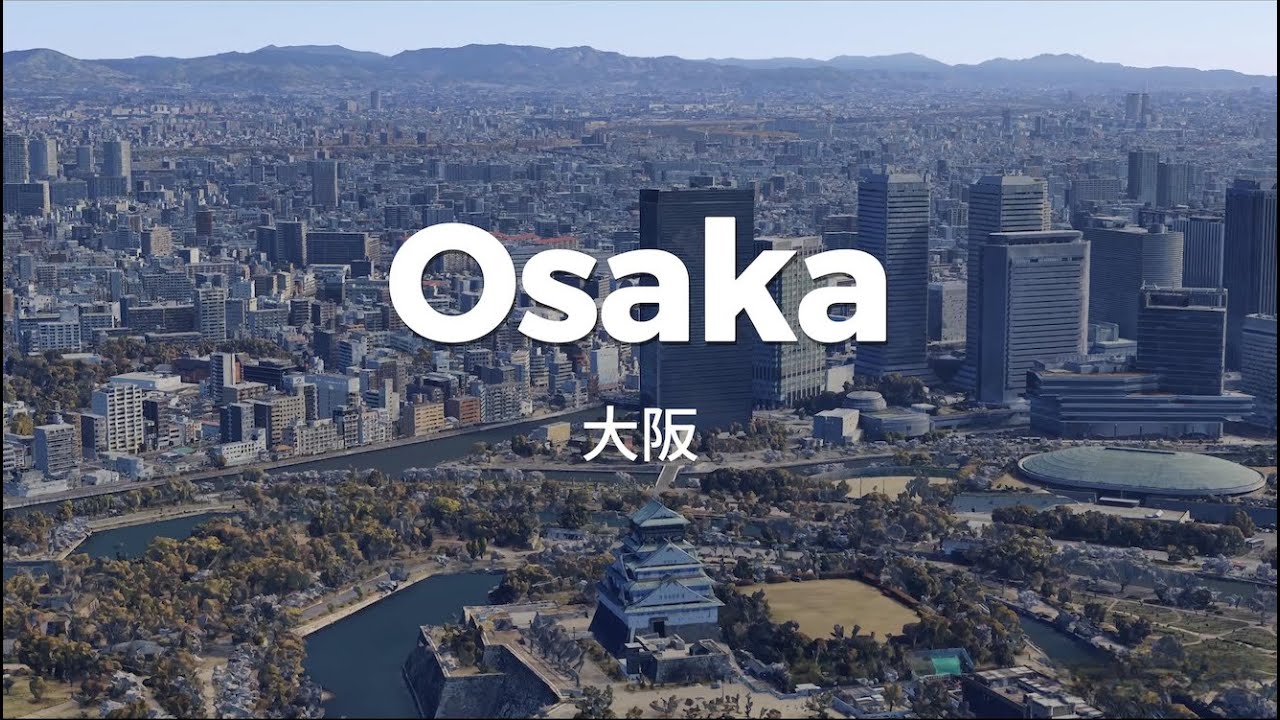 【高空望世界】大阪 ｜日本关西一哥【上から世界を眺める】大阪｜関西最大の都市【Earth View】Osaka｜The largest city in Kansai, Japan