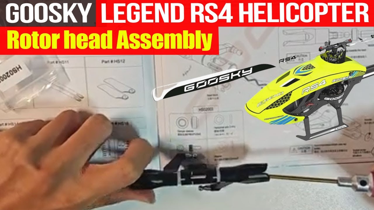 Goosky RS4 Build Part 1 | Main Rotor Head Assembly