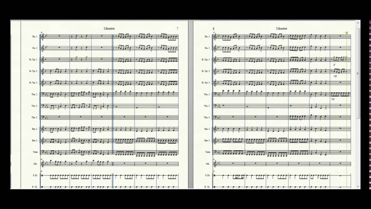 Partitura Monster - Skillet BANDA MARCIAL.