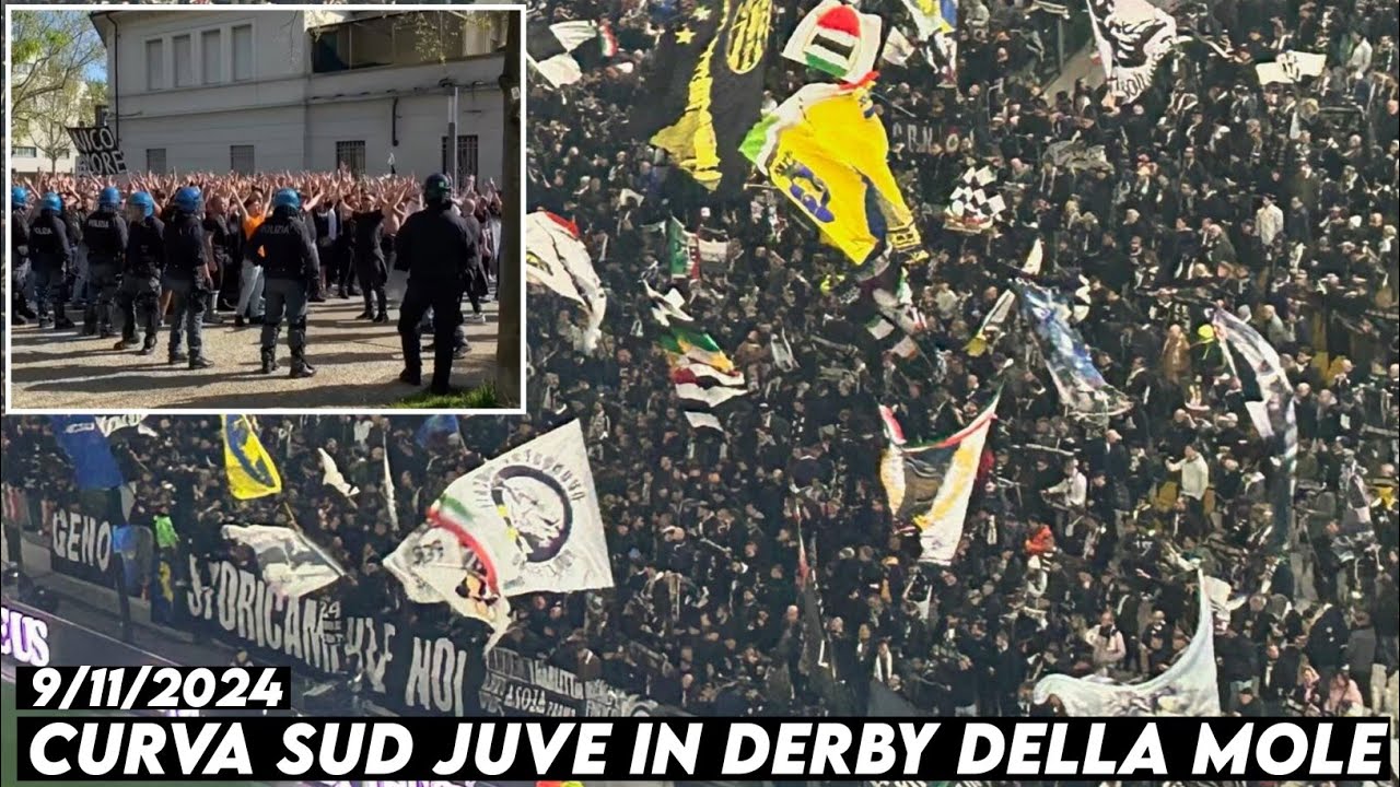 CURVA SUD JUVE IN DERBY DELLA MOLE |` Juventus vs Torino 9/11/2024