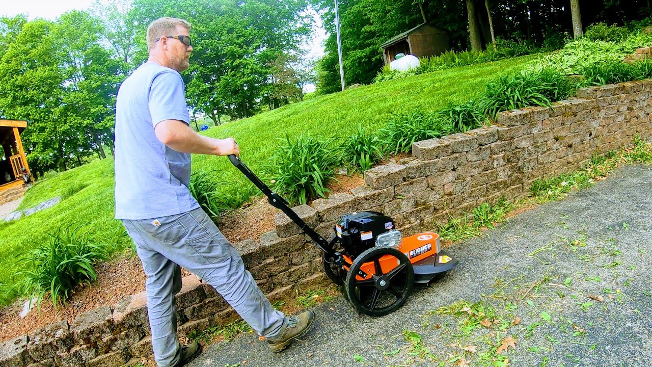 Save your Back While Weed-Whacking! DR Trimmer Mower Pro