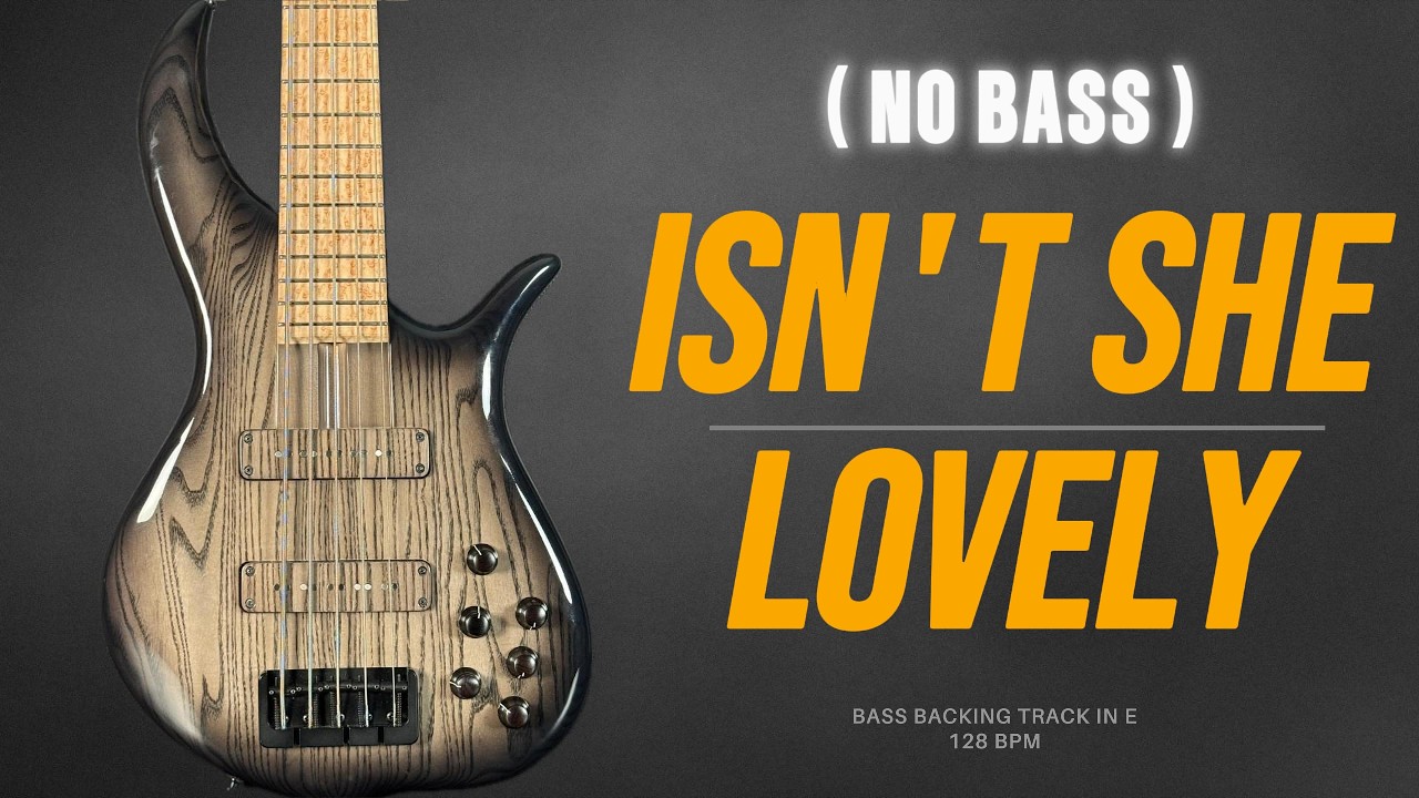 Isn’t She Lovely – Backing Track ( No Bass ) | E Major