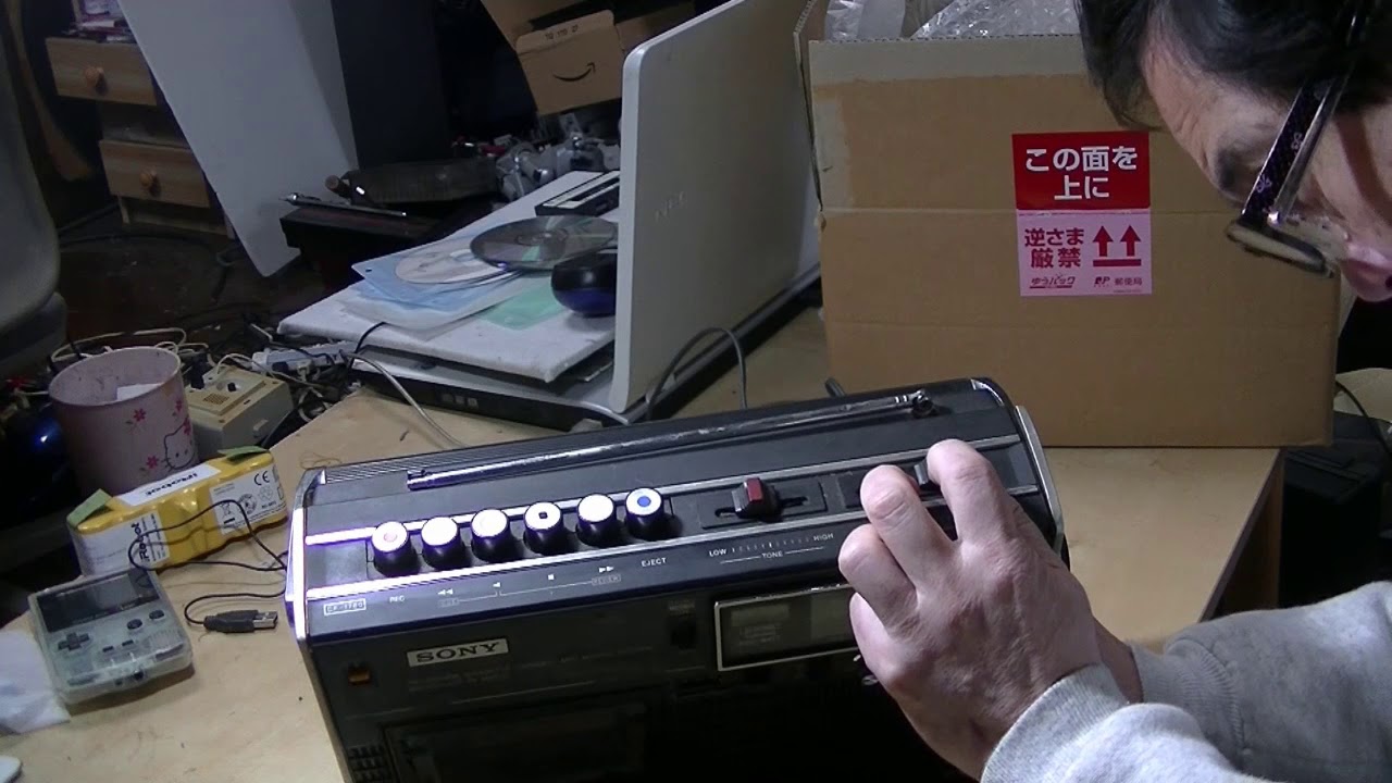 1200円で箱付きジャンクな1970年代のSONYにラジカセCF-1780を買ってみました