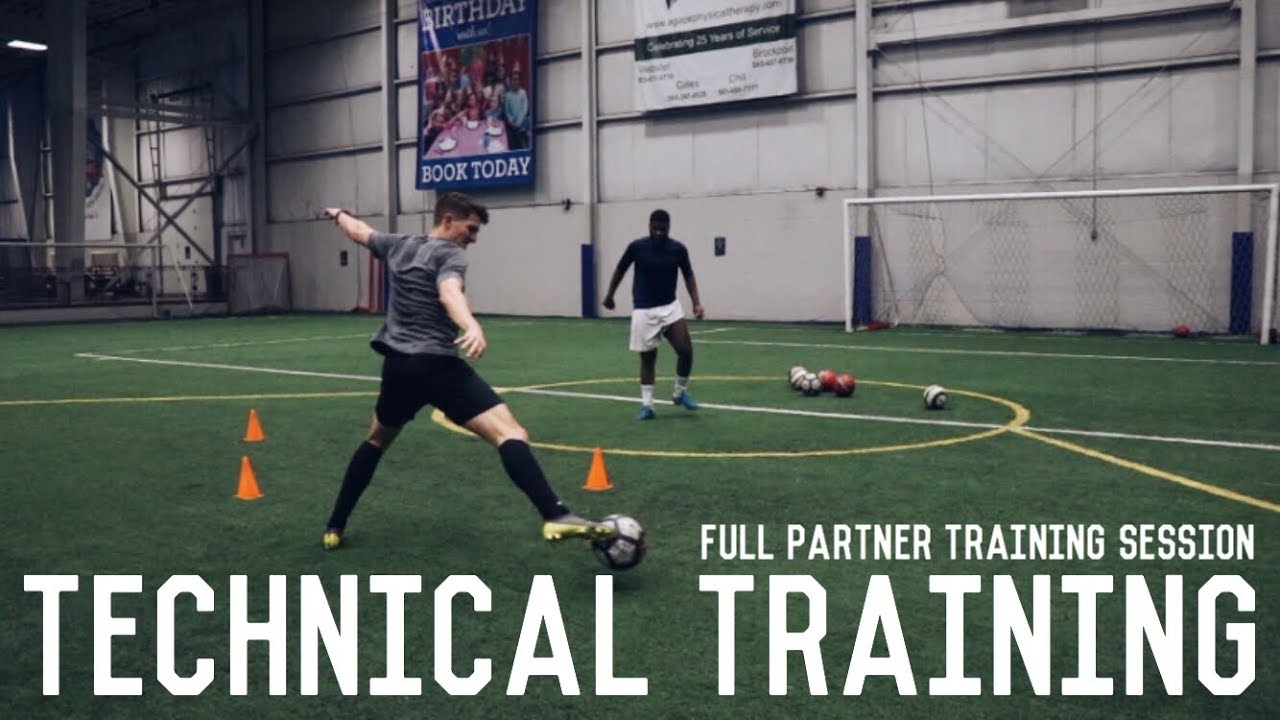 Technical Training Drills For Footballers | Full Partner Training Session