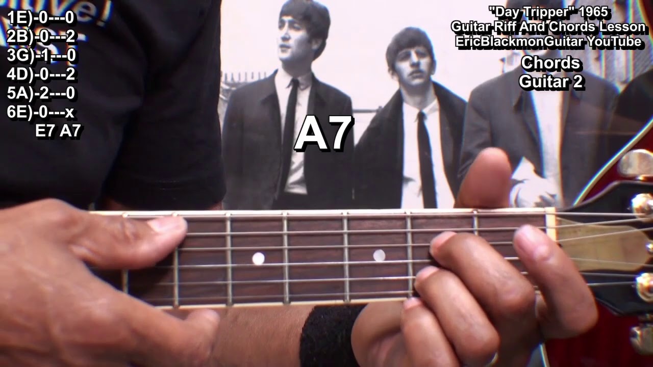 ПУТЕШЕСТВЕННИК Урок игры на гитаре The Beatles — риффы и аккорды ОБНОВЛЕНО @EricBlackmonGuitar
