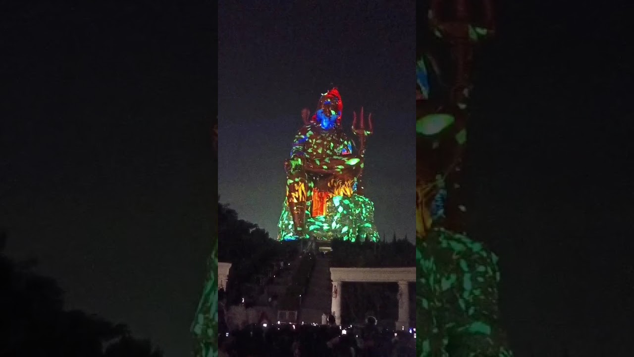 THE LASER SHOW ÀT STATUE OF BELIFE AT UDAYPUR INDIA#Statueofbelife#india#harharmahadev#devotional