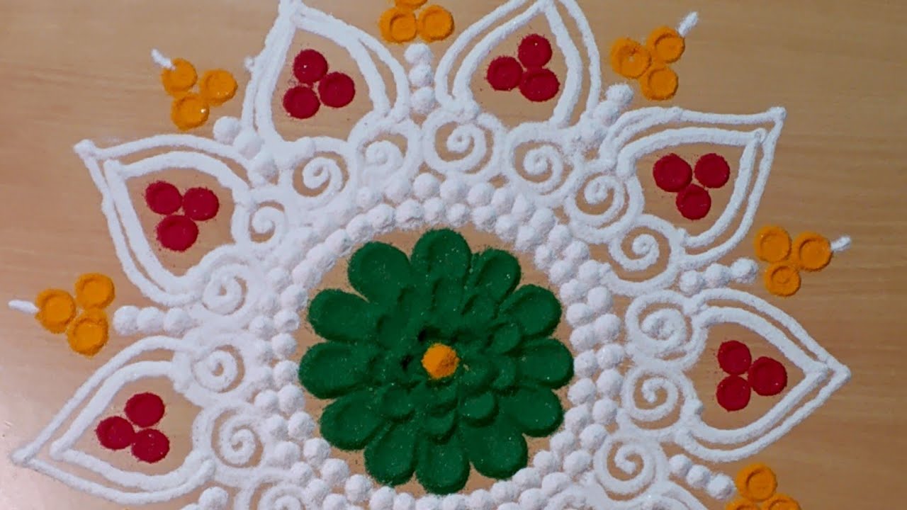 Very easy and beautiful kolam daily easy kolam simple muggulu beautiful rangoli design🥰🙏