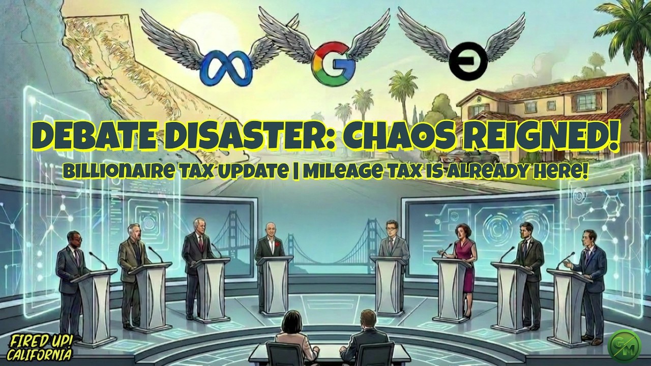 California Governor's Debate! Billionaire Tax = Trojan Horse + Shocking Mileage Tax Update!