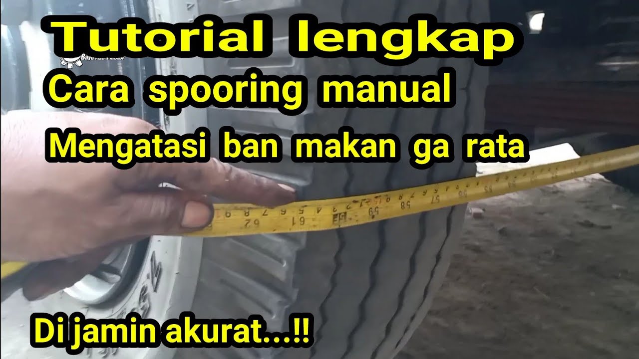 Cara spooring manual menggunakan meteran untuk jenis truck Canter di jamin akurat #Bayuputramotor