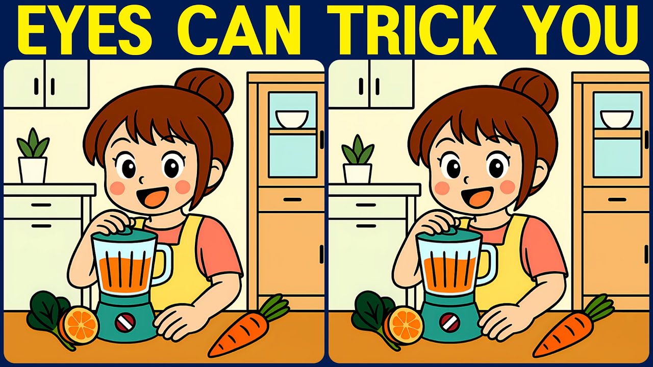 [Spot the Difference Brain Training] Find them all and prove your smartness.