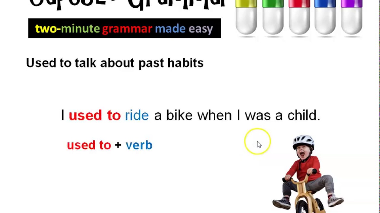 Used to - Talking about past habits