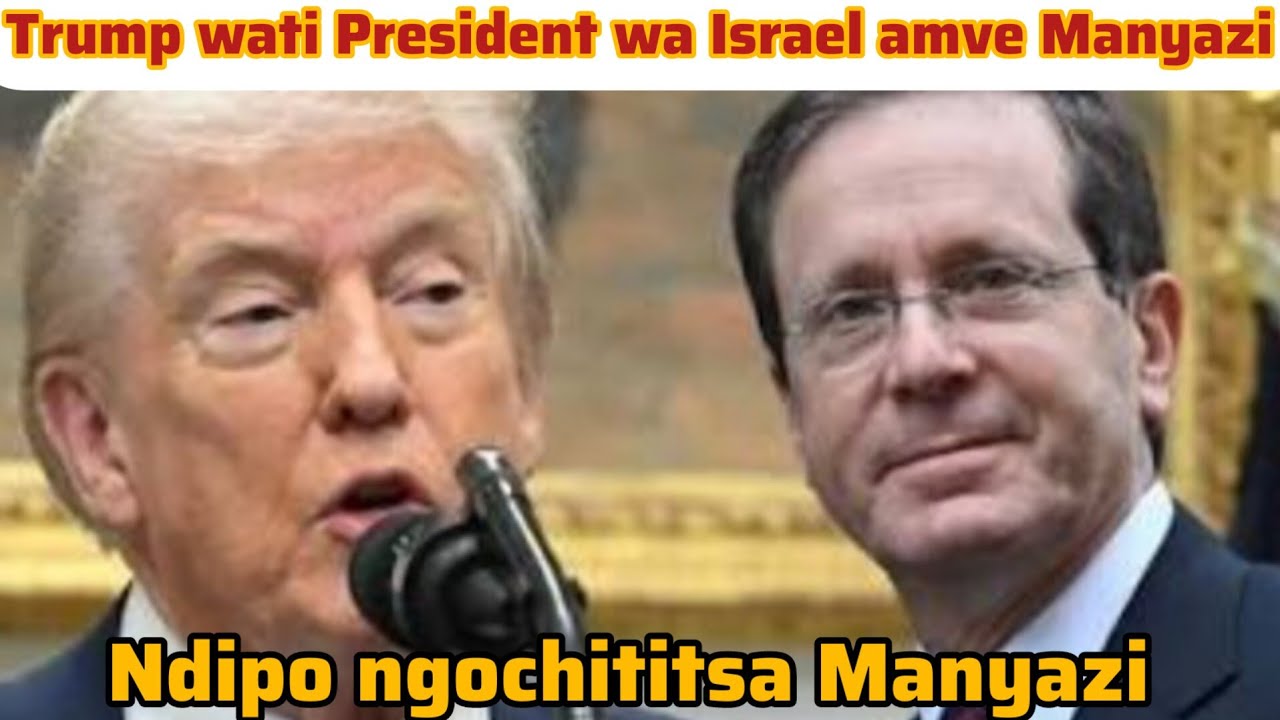 Trump wanyoza President wa Israel ati ngochititsa Manyazi chifukwa chake ndi ichi.....